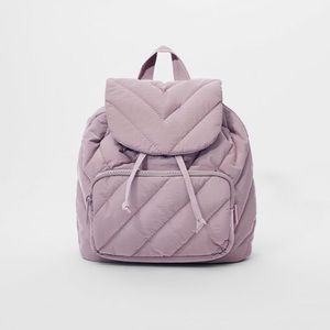 Zara girls quilted mini backpack